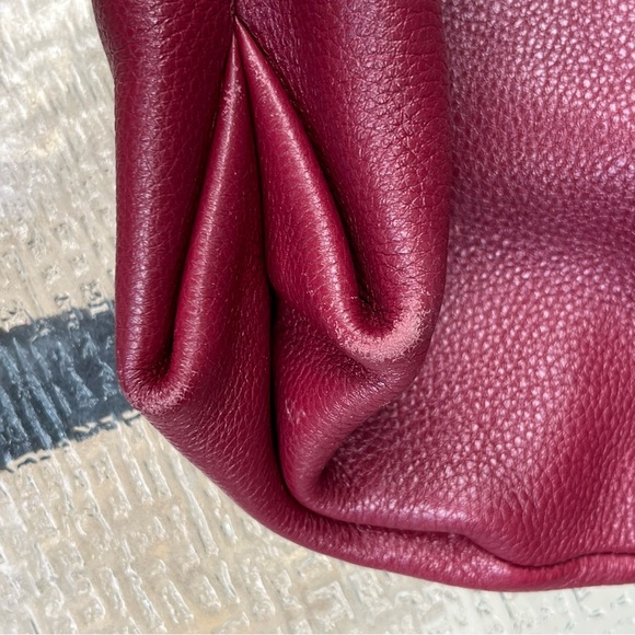 Rebecca Minkoff Moto Hobo Bag Tawny Port Burgundy - Picture 8 of 11